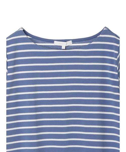 AMERICAN HOLIC（アメリカンホリック）の「・60新彊綿スムース ボートネックTEE★（Tシャツ/カットソー・レディース・サックスブルー/ラベンダー/ネイビー/その他25/チャコールグレー/その他26/オフホワイト/グレー系その他・M/L）」の21枚目の写真