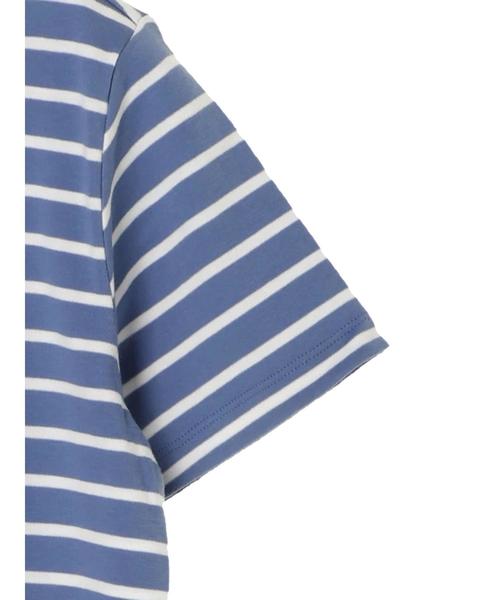 AMERICAN HOLIC（アメリカンホリック）の「・60新彊綿スムース ボートネックTEE★（Tシャツ/カットソー・レディース・サックスブルー/ラベンダー/ネイビー/その他25/チャコールグレー/その他26/オフホワイト/グレー系その他・M/L）」の14枚目の写真