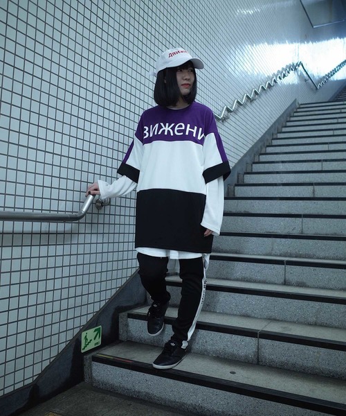 rovtski（ロフトスキー）の「rovtski LINE JERZY PANT（その他パンツ・メンズ・ブラック×グリーン/ブラック×レッド/ブラック×ホワイト・FREE）」の4枚目の写真