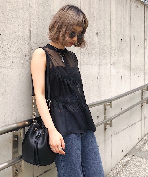 PAGEBOY(ページボーイ)の「ノースリティアードブラウス(シャツ/ブラウス・レディース・オフホワイト/ブラック/ベージュ/ラベンダー・FREE)」の18枚目の写真