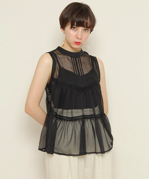 PAGEBOY(ページボーイ)の「ノースリティアードブラウス(シャツ/ブラウス・レディース・オフホワイト/ブラック/ベージュ/ラベンダー・FREE)」の19枚目の写真