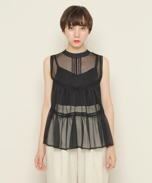 PAGEBOY(ページボーイ)の「ノースリティアードブラウス(シャツ/ブラウス・レディース・オフホワイト/ブラック/ベージュ/ラベンダー・FREE)」の20枚目の写真