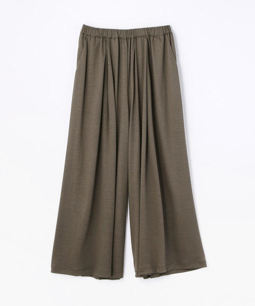 GALERIE VIE（ギャルリー ヴィー）の「テンセルジャージー タックワイドパンツ（その他パンツ・レディース・ネイビー/ベージュ系その他2/カーキ・36/32）」の2枚目の写真