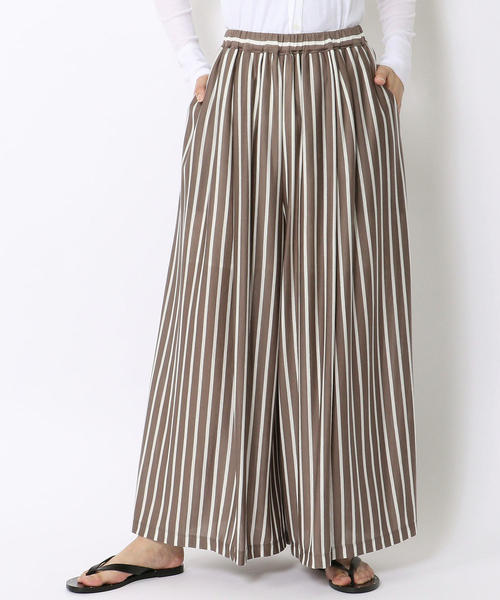 GALERIE VIE（ギャルリー ヴィー）の「テンセルジャージー タックワイドパンツ（その他パンツ・レディース・ネイビー/ベージュ系その他2/カーキ・36/32）」の4枚目の写真