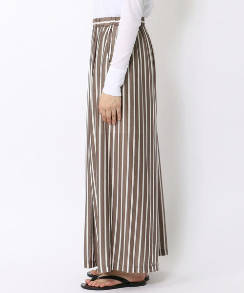 GALERIE VIE（ギャルリー ヴィー）の「テンセルジャージー タックワイドパンツ（その他パンツ・レディース・ネイビー/ベージュ系その他2/カーキ・36/32）」の5枚目の写真