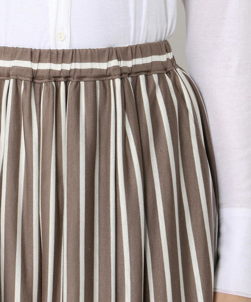 GALERIE VIE（ギャルリー ヴィー）の「テンセルジャージー タックワイドパンツ（その他パンツ・レディース・ネイビー/ベージュ系その他2/カーキ・36/32）」の8枚目の写真
