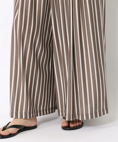 GALERIE VIE（ギャルリー ヴィー）の「テンセルジャージー タックワイドパンツ（その他パンツ・レディース・ネイビー/ベージュ系その他2/カーキ・36/32）」の11枚目の写真