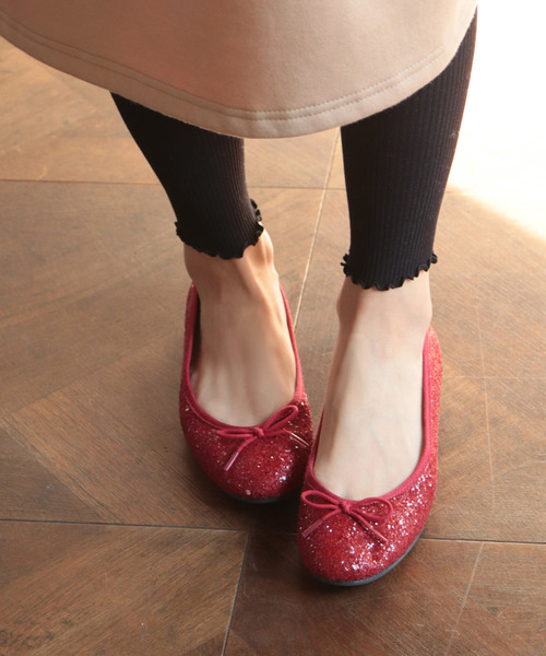 SESTO(セスト)の「すっきり細見せノンストレスこなれフィットバレエシューズ(バレエシューズ・レディース・レオパード/チェック/ブラック/ドット/パープル/グレイッシュベージュ/マスタード/ブラック系その他/レッド系その他/グレー系その他/ネイビー/ベージュ/レッド/ピンク/パイソン・22.0cm/22.5cm/23.0cm/23.5cm/24.0cm/24.5cm/25.5cm)」の12枚目の写真