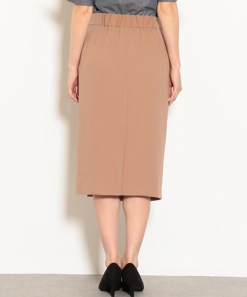 green label relaxing（グリーンレーベルリラクシング）の「CS ラップ タイト スカート（スカート・レディース・ベージュ/パープル・36/38）」の9枚目の写真