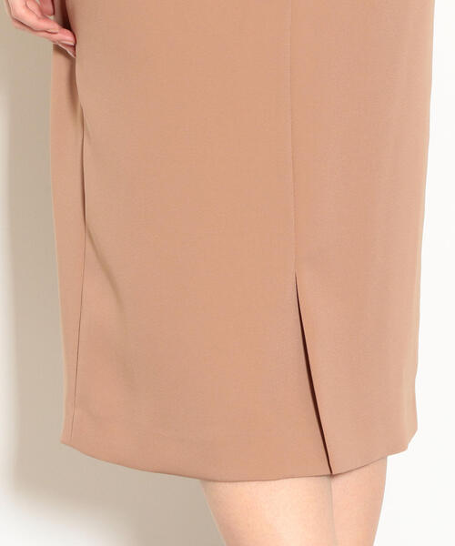 green label relaxing（グリーンレーベルリラクシング）の「CS ラップ タイト スカート（スカート・レディース・ベージュ/パープル・36/38）」の3枚目の写真