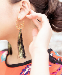 チャイハネ | 【チャイハネ】ロータスフリンジピアス(ピアス（両耳用）)