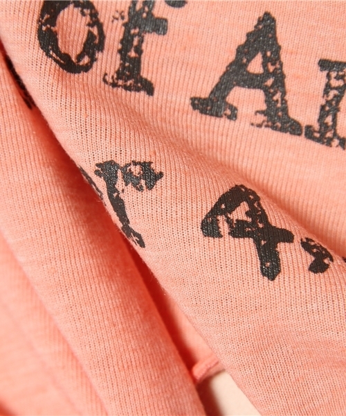 Auntie Rosa(アンティローザ)の「前結びネップTシャツ(Tシャツ/カットソー・レディース・ピンク/ブラック/ナチュラル/イエロー・FREE)」の12枚目の写真