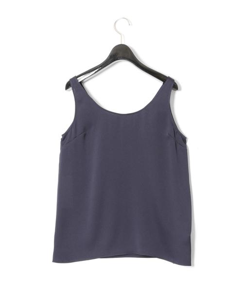 GRACE CLASS(グレースクラス)の「サテンノースリーブ(Tシャツ/カットソー・レディース・ブラック/ベージュ/ネイビー・36)」の13枚目の写真