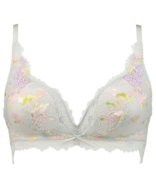 Triumph(トリンプ)の「トリンプ プレミアムデザイン 天使のブラ 魔法のハリ感 0044 ノンワイヤーブラジャーTR0044 P(ブラジャー・レディース・グリーン/パープル/グレー・M/L)」の2枚目の写真