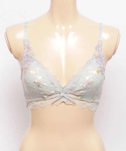 Triumph(トリンプ)の「トリンプ プレミアムデザイン 天使のブラ 魔法のハリ感 0044 ノンワイヤーブラジャーTR0044 P(ブラジャー・レディース・グリーン/パープル/グレー・M/L)」の6枚目の写真