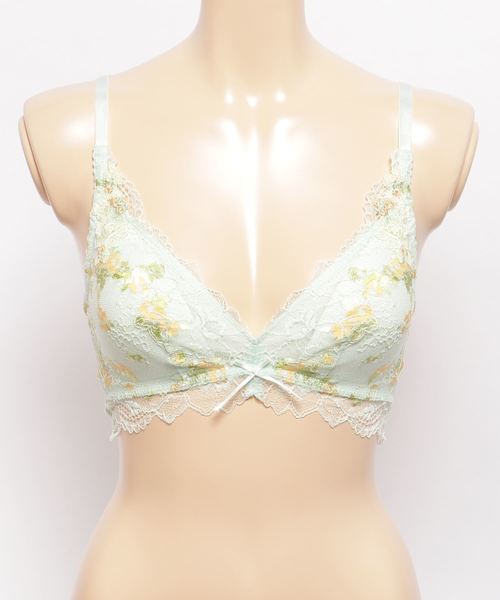 Triumph(トリンプ)の「トリンプ プレミアムデザイン 天使のブラ 魔法のハリ感 0044 ノンワイヤーブラジャーTR0044 P(ブラジャー・レディース・グリーン/パープル/グレー・M/L)」の7枚目の写真