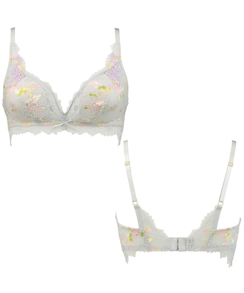 Triumph(トリンプ)の「トリンプ プレミアムデザイン 天使のブラ 魔法のハリ感 0044 ノンワイヤーブラジャーTR0044 P(ブラジャー・レディース・グリーン/パープル/グレー・M/L)」の10枚目の写真