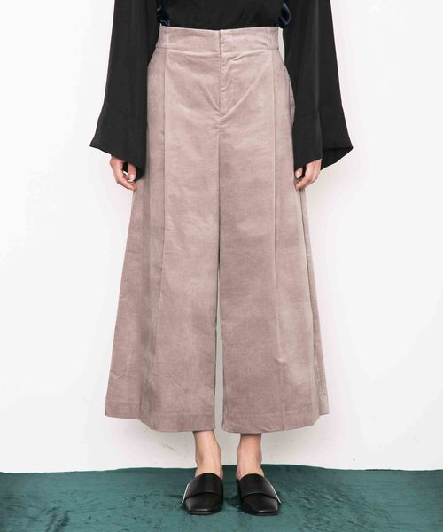 city（シティ）の「【CITY】ベルベット ハイウエストワイドパンツ（その他パンツ・レディース・ネイビー/グレー/ピンク・1/0）」の11枚目の写真