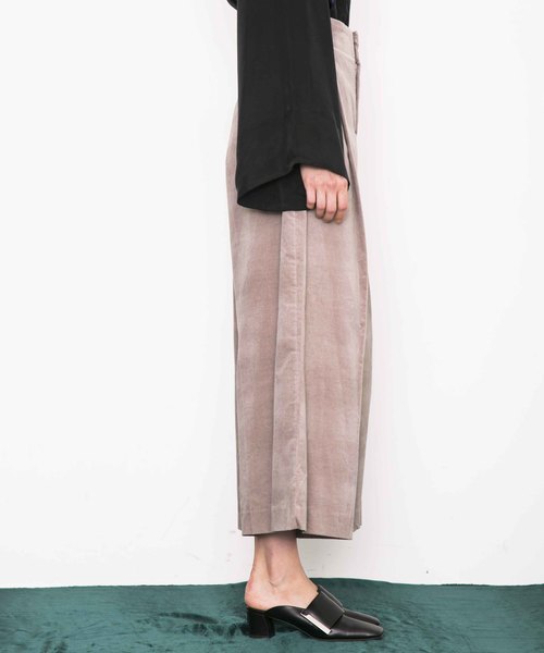 city（シティ）の「【CITY】ベルベット ハイウエストワイドパンツ（その他パンツ・レディース・ネイビー/グレー/ピンク・1/0）」の13枚目の写真