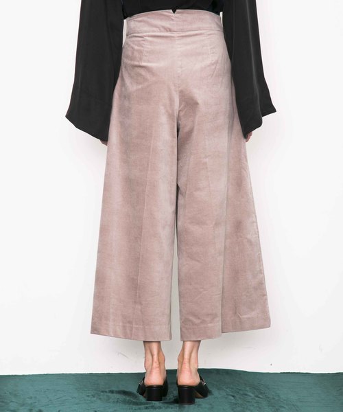 city（シティ）の「【CITY】ベルベット ハイウエストワイドパンツ（その他パンツ・レディース・ネイビー/グレー/ピンク・1/0）」の15枚目の写真