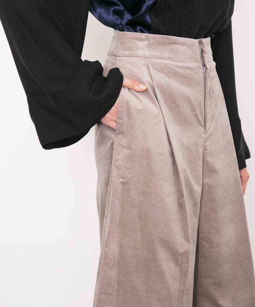 city（シティ）の「【CITY】ベルベット ハイウエストワイドパンツ（その他パンツ・レディース・ネイビー/グレー/ピンク・1/0）」の20枚目の写真