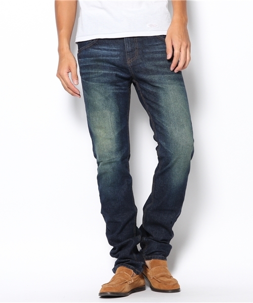 HAMNETT（ハムネット）の「【HAMNETT】 ダスティーコーティングデニム / パンツ（デニムパンツ・メンズ・グレー/ネイビー・L/S/M/LL）」の2枚目の写真