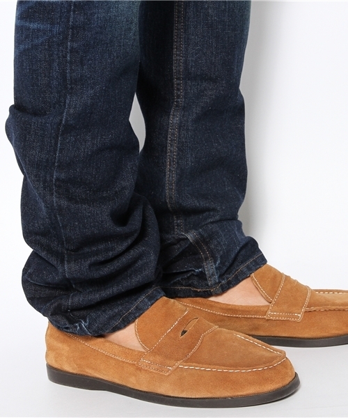 HAMNETT（ハムネット）の「【HAMNETT】 ダスティーコーティングデニム / パンツ（デニムパンツ・メンズ・グレー/ネイビー・L/S/M/LL）」の8枚目の写真