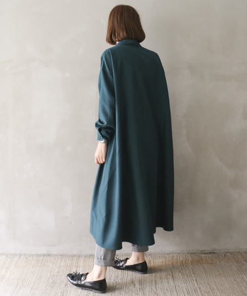 LBC(エルビーシー)の「スキッパーロングワンピース(ワンピース・レディース・ブラック/ワインレッド/グリーン・M/L)」の9枚目の写真