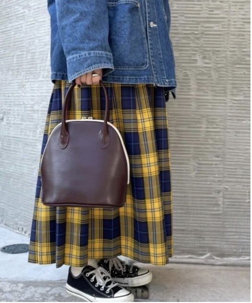 TIDEWAY（タイドウェイ）の「MOSS BOSTON / S（ハンドバッグ・レディース・ブラック/アッシュグレー/ベージュ/アーミー/ボルドー・FREE）」の6枚目の写真