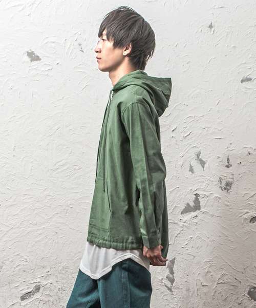 MinoriTY（マイノリティ）の「コットンアノラックパーカー プルオーバー（パーカー・メンズ・ネイビー/グリーン・M/L）」の5枚目の写真