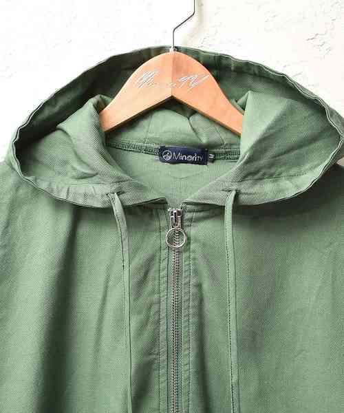 MinoriTY（マイノリティ）の「コットンアノラックパーカー プルオーバー（パーカー・メンズ・ネイビー/グリーン・M/L）」の9枚目の写真