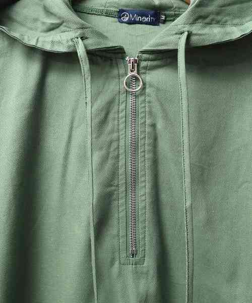 MinoriTY（マイノリティ）の「コットンアノラックパーカー プルオーバー（パーカー・メンズ・ネイビー/グリーン・M/L）」の11枚目の写真