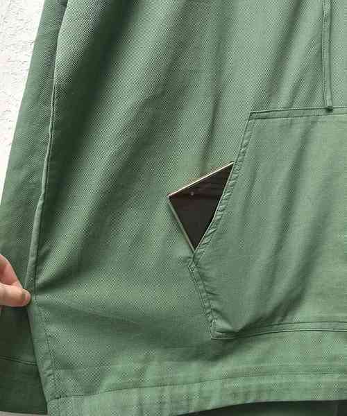 MinoriTY（マイノリティ）の「コットンアノラックパーカー プルオーバー（パーカー・メンズ・ネイビー/グリーン・M/L）」の12枚目の写真