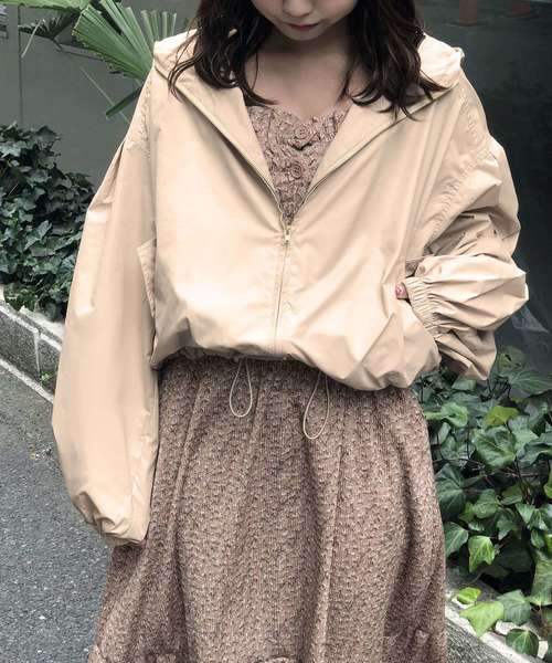 one after another NICE CLAUP（ワンアフターアナザーナイスクラップ）の「スプリングマウンテンパーカー（マウンテンパーカー・レディース・ブラック/ベージュ/テラコッタ・FREE）」の9枚目の写真