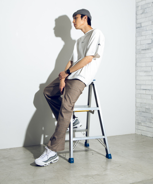 WEGO（ウィゴー）の「WEGO/ドロップショルダーシンプルロゴTシャツ（Tシャツ/カットソー・メンズ・ベージュ/パープル/ホワイト系その他/ホワイト・MEDIUM/LARGE）」の10枚目の写真