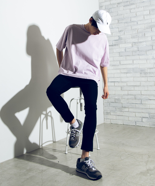 WEGO（ウィゴー）の「WEGO/ドロップショルダーシンプルロゴTシャツ（Tシャツ/カットソー・メンズ・ベージュ/パープル/ホワイト系その他/ホワイト・MEDIUM/LARGE）」の15枚目の写真