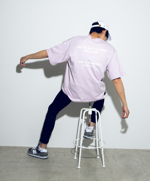 WEGO（ウィゴー）の「WEGO/ドロップショルダーシンプルロゴTシャツ（Tシャツ/カットソー・メンズ・ベージュ/パープル/ホワイト系その他/ホワイト・MEDIUM/LARGE）」の16枚目の写真