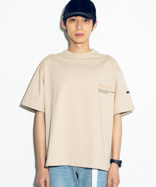 WEGO（ウィゴー）の「WEGO/ドロップショルダーシンプルロゴTシャツ（Tシャツ/カットソー・メンズ・ベージュ/パープル/ホワイト系その他/ホワイト・MEDIUM/LARGE）」の17枚目の写真