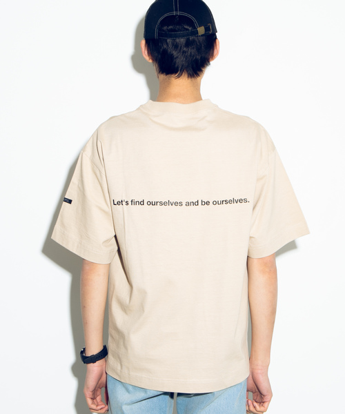 WEGO（ウィゴー）の「WEGO/ドロップショルダーシンプルロゴTシャツ（Tシャツ/カットソー・メンズ・ベージュ/パープル/ホワイト系その他/ホワイト・MEDIUM/LARGE）」の19枚目の写真