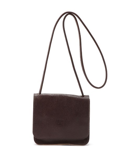 IL BISONTE（イルビゾンテ）の「IL BISONTE / ORIGINAL LEATHER / クロスボディバッグ（ショルダーバッグ・レディース・ダークブラウン/ライトブラウン/ナチュラル/ブラック/グレー/ネイビー/レンガ/グリーン/オレンジ/オリーブ/レッド・FREE）」の4枚目の写真