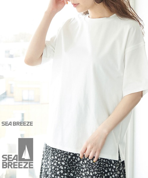 ROPE' PICNIC(ロペピクニック)の「【SEABREEZE×ROPE' PICNIC】カラーTシャツ(Tシャツ/カットソー・レディース・ホワイト/グリーン系その他/イエロー系その他/ピンク系その他/オレンジ系その他・38/40)」の2枚目の写真
