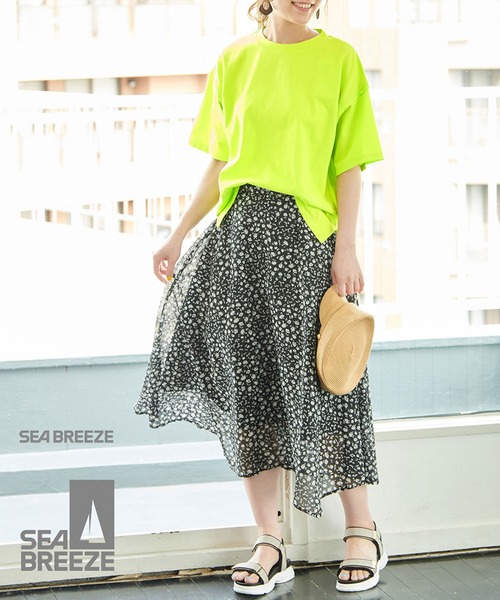 ROPE' PICNIC(ロペピクニック)の「【SEABREEZE×ROPE' PICNIC】カラーTシャツ(Tシャツ/カットソー・レディース・ホワイト/グリーン系その他/イエロー系その他/ピンク系その他/オレンジ系その他・38/40)」の11枚目の写真