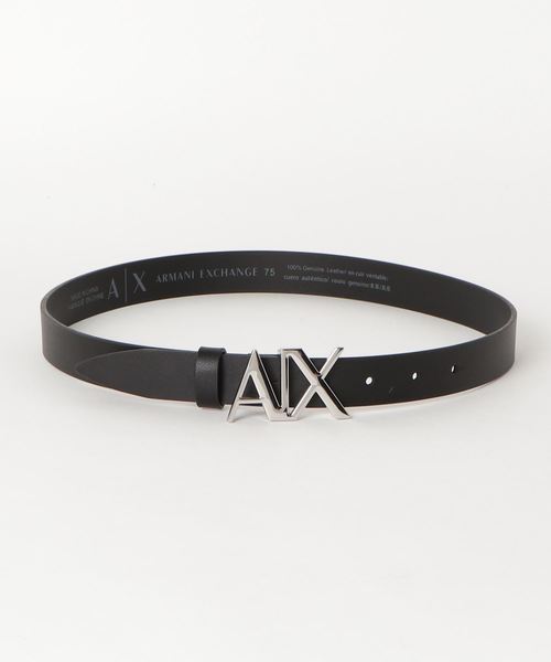 ARMANI EXCHANGE（アルマーニエクスチェンジ）の「【A|Xアルマーニ エクスチェンジ】A|Xロゴベルト（ベルト・レディース・ブラック/ブラック系その他/ピンク・SMALL/MEDIUM）」の3枚目の写真