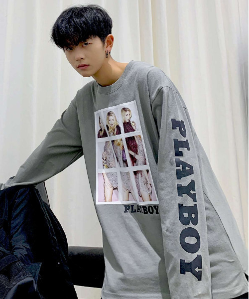 PLAYBOY�i�v���C�{�[�C�j�́u�yneos -sellect design-�zPLAYBOY �v���C�{�[�C ���[�Y�V���G�b�g �X���[�u �v�����g �����OT�V���c�iT�V���c/�J�b�g�\�[�j�v�b�O���[�n���̑�