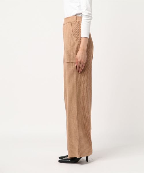 STYLEBLOCK(スタイルブロック)の「ワッフルワイドパンツ(その他パンツ・レディース・ブラック/ベージュ/パープル/モカ/キャメル/バーガンディー・M)」の8枚目の写真