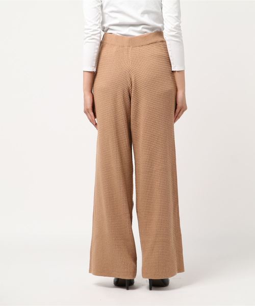 STYLEBLOCK(スタイルブロック)の「ワッフルワイドパンツ(その他パンツ・レディース・ブラック/ベージュ/パープル/モカ/キャメル/バーガンディー・M)」の7枚目の写真