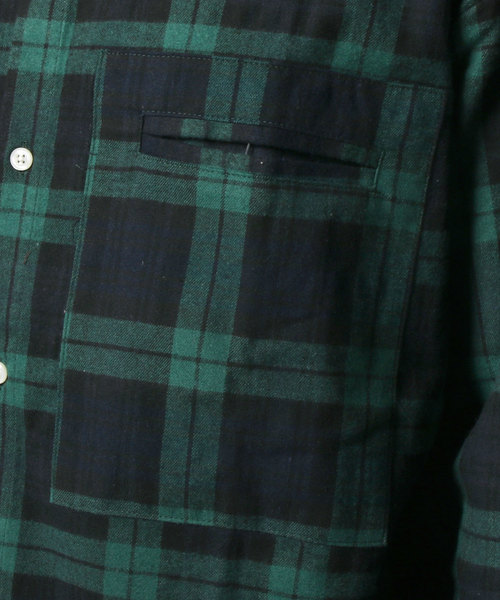 SHISKY（シスキー）の「チェック柄BIGネルシャツ（シャツ/ブラウス・メンズ・ベージュ系その他/グリーン系その他/ブルー系その他/レッド系その他/ベージュ系その他2・FREE）」の13枚目の写真