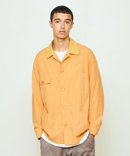 UNITED ARROWS & SONS(ユナイテッドアローズアンドサンズ)の「UNITED ARROWS & SONS(ユナイテッドアローズ&サンズ)STARDUST JACKET(シャツ/ブラウス・メンズ・イエロー/ケリー・LARGE/SMALL/MEDIUM)」の2枚目の写真