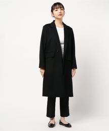 アシンメトリーポケットチェスターコート