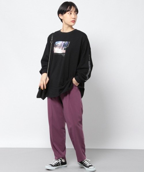 PAGEBOY(ページボーイ)の「ストリートフォトロンT(Tシャツ/カットソー・レディース・ブラック/オフホワイト・FREE)」の15枚目の写真